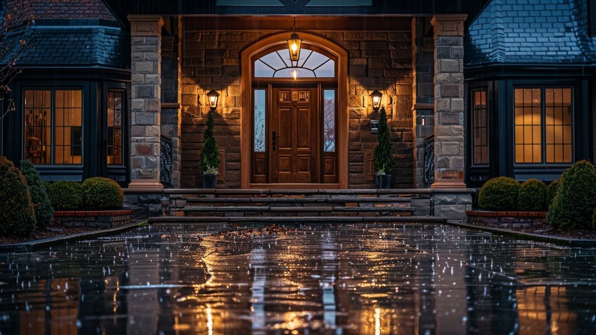 Techniques pour une entrée de maison élégante et fonctionnelle par temps de pluie