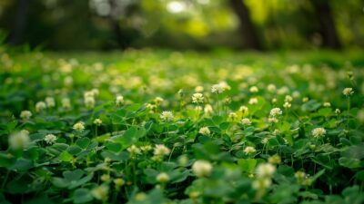 Les trèfles dominent votre gazon : comprendre ce phénomène naturel