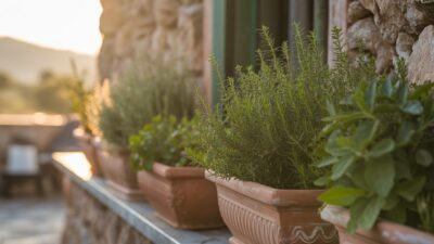 5 plantes exceptionnelles pour balcon plein sud qui prospèrent avec peu d'eau